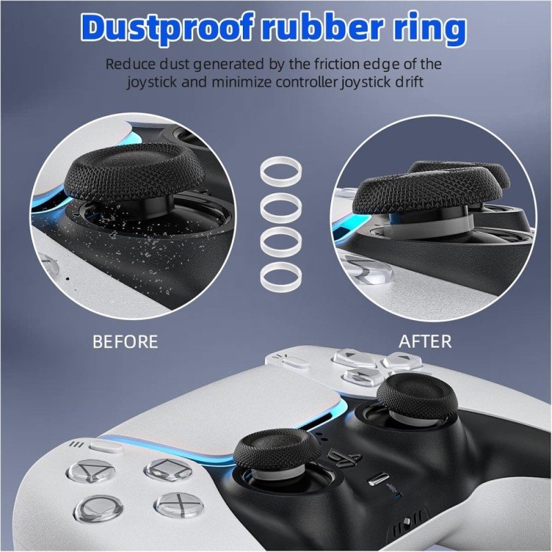 Meyaar Silicone Cover for PS5 Controller, Anti-Slip, Light Grey