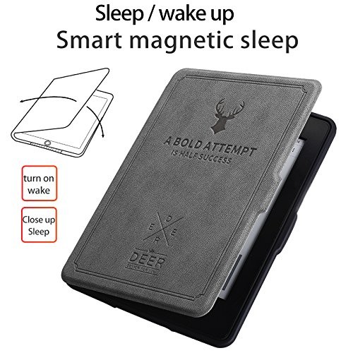 MOCA Flip Back Cover 2242452 for Kindle Paperwhite Grey