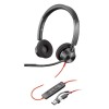 PLT Blackwire 3320 Stereo Headset Noise-Canceling Mic USB-C Black