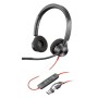 PLT Blackwire 3320 Stereo Headset Noise-Canceling Mic USB-C Black