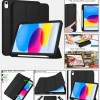 PLUGTECH Case for Samsung Tab S10 Lite 10.9 inch Black - Pencil Holder, Auto Sleep/Wake, Slim Fit