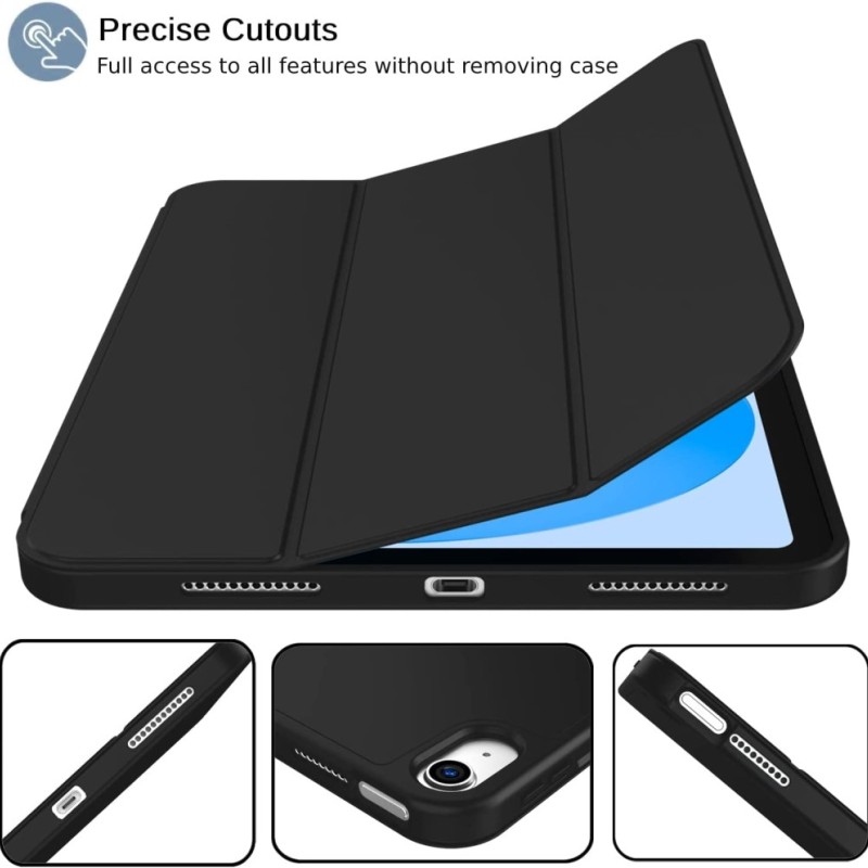 PLUGTECH Case for Samsung Tab S10 Lite 10.9 inch Black - Pencil Holder, Auto Sleep/Wake, Slim Fit