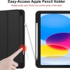 PLUGTECH Case for Samsung Tab S10 Lite 10.9 inch Black - Pencil Holder, Auto Sleep/Wake, Slim Fit