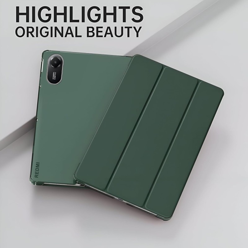 PLUGTECH Soft Flexible Trifold Flip Case for Samsung Galaxy Tab S10 Lite 10.9"/Tab S9 FE 10.9"/Tab S9 11"/Tab S10 FE 10.9" Green