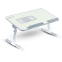 Portronics Aluminium My Buddy Plus Laptop Table POR-704 Adjustable Angle, Built-in USB Cooling Fan, Grey