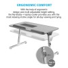 Portronics Aluminium My Buddy Plus Laptop Table POR-704 Adjustable Angle, Built-in USB Cooling Fan, Grey