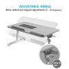 Portronics Aluminium My Buddy Plus Laptop Table POR-704 Adjustable Angle, Built-in USB Cooling Fan, Grey