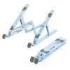 Portronics My Buddy K Lite Laptop Stand Adjustable Heights Blue