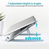 Portronics My Buddy K Lite Laptop Stand Adjustable Heights Blue