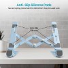 Portronics My Buddy K Lite Laptop Stand Adjustable Heights Blue