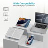 Portronics My Buddy K Lite Laptop Stand Adjustable Heights Blue