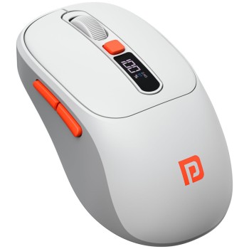 Portronics Wireless Bluetooth Mouse POR-3332 Dual Connectivity, 4800 DPI, White