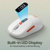 Portronics Wireless Bluetooth Mouse POR-3332 Dual Connectivity, 4800 DPI, White