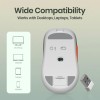 Portronics Wireless Bluetooth Mouse POR-3332 Dual Connectivity, 4800 DPI, White