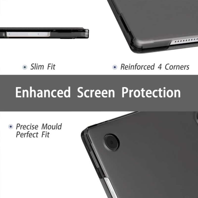 ProElite Cover for Samsung Galaxy Tab A11 Plus SilkTabA11Plus Smart Flip Case, Hard Back, Marble Purple