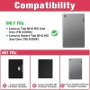 ProElite Flip Case TrifoldM102ndGen for Lenovo Tab M10 HD 2nd Gen, Black
