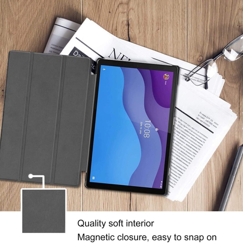 ProElite Flip Case TrifoldM102ndGen for Lenovo Tab M10 HD 2nd Gen, Black