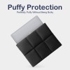 ProElite Puffy Laptop Sleeve PuffySleeveMacbook16 Waterproof Design, Fluffy Fleece Lining, Magnetic Closure - Black
