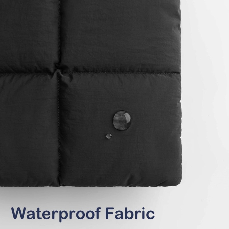 ProElite Puffy Laptop Sleeve PuffySleeveMacbook16 Waterproof Design, Fluffy Fleece Lining, Magnetic Closure - Black