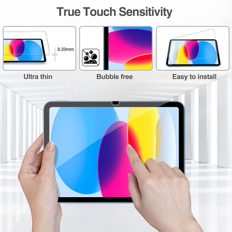ProElite Tempered Glass Screen Protector TemperediPad10thGen10.9 Transparent 2-Pack