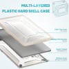ProElite Transparent Case for MacBook Air 13 Hard Shell Honeycomb Design, Stone