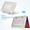 ProElite Transparent Case for MacBook Air 13 Hard Shell Honeycomb Design, Stone