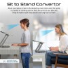 Promate Laptop Stand Deskmate-6 Adjustable Height Aluminium Grey