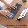 Qinda Wireless Bluetooth Keyboard QindaB089TP 64-Key Rechargeable Grey