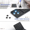 Qinda Wireless Bluetooth Keyboard QindaB089TP 64-Key Rechargeable Grey