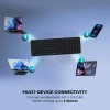 Rapoo Keyboard E9350L Multi Device W/L & BT, Rechargeable, DarkGrey