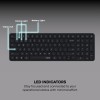 Rapoo Keyboard E9350L Multi Device W/L & BT, Rechargeable, DarkGrey