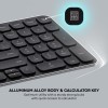 Rapoo Keyboard E9350L Multi Device W/L & BT, Rechargeable, DarkGrey