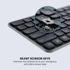 Rapoo Keyboard E9350L Multi Device W/L & BT, Rechargeable, DarkGrey