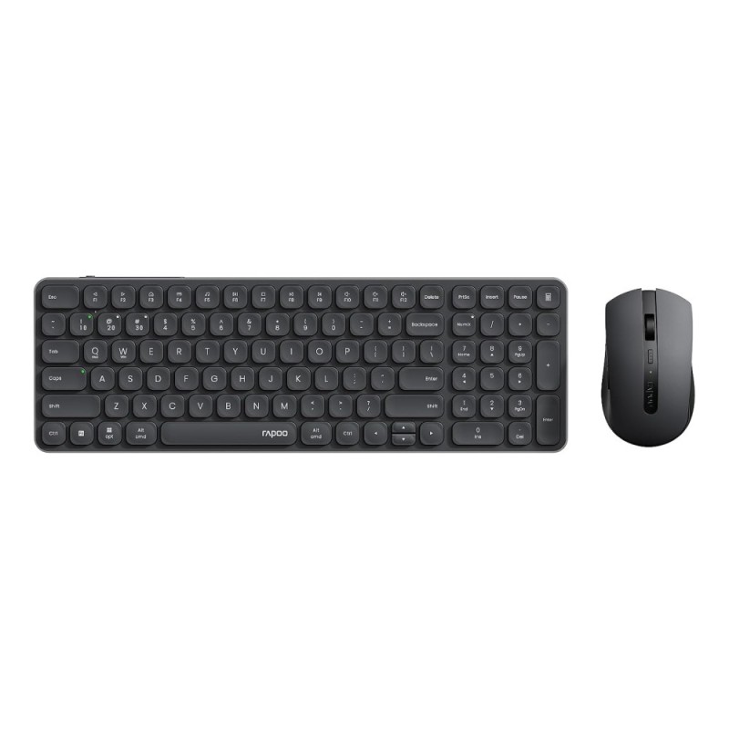 Rapoo Keyboard Mouse Combo 9350S Multi-Device W/L/BT Dark Grey