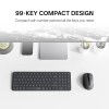 Rapoo Keyboard Mouse Combo 9350S Multi-Device W/L/BT Dark Grey