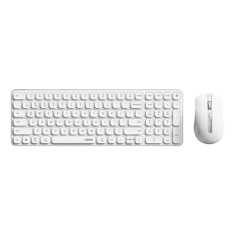 Rapoo Keyboard Mouse Combo 9350S Multi-Device W/L/BT White