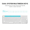 Rapoo Keyboard Mouse Combo 9350S Multi-Device W/L/BT White