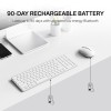 Rapoo Keyboard Mouse Combo 9350S Multi-Device W/L/BT White