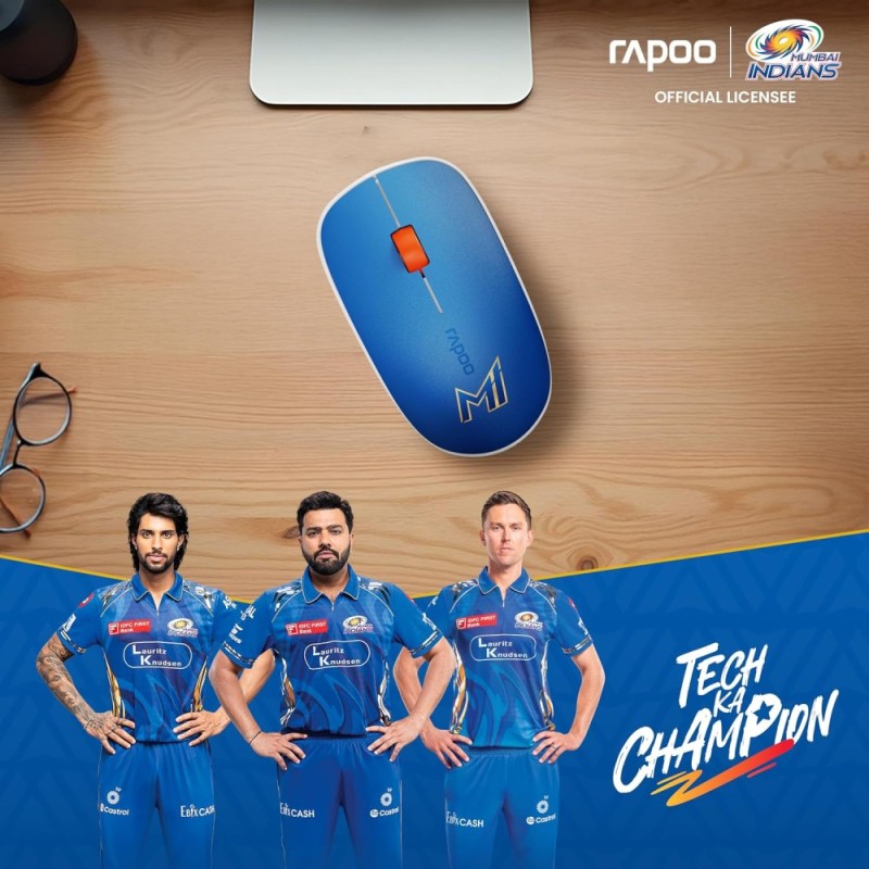 Rapoo M200 MultiDevice Mouse Bluetooth 5.0 Wireless 2.4GHz 2400 DPI Blue MI