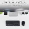 Rapoo Wireless & Bluetooth Keyboard & Mouse Combo 9010M Multi-Device Support, Adjustable DPI, Black