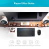 Rapoo Wireless Keyboard & Mouse Combo 8000M Bluetooth 3.0/4.0 Spill-Resistant Black