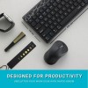 Rapoo Wireless Keyboard & Mouse Combo 8000M Bluetooth 3.0/4.0 Spill-Resistant Black