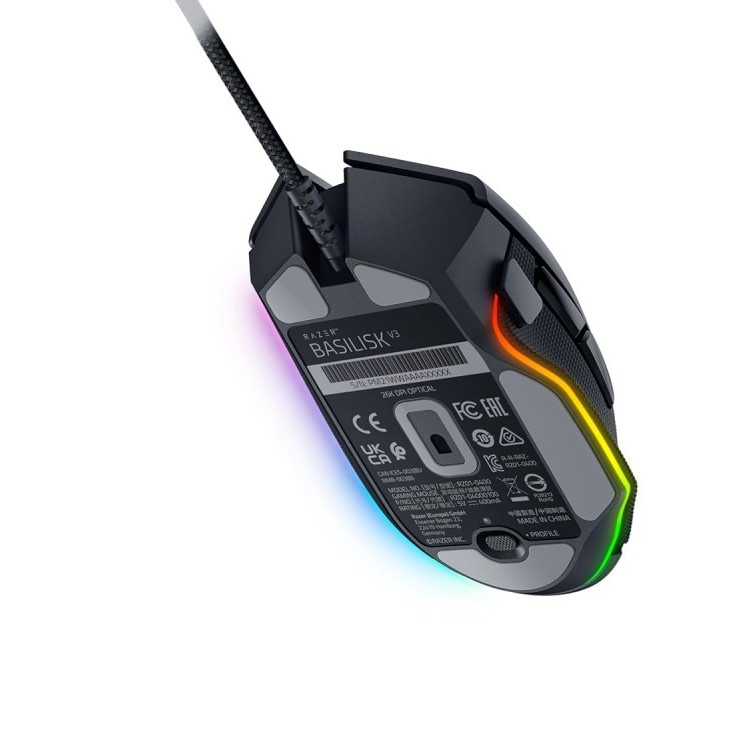 Razer Gaming Mouse Basilisk V3 26K DPI Ergonomic Design Black