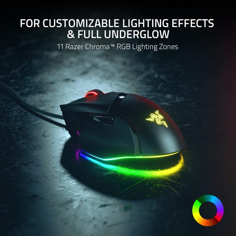 Razer Gaming Mouse Basilisk V3 26K DPI Ergonomic Design Black