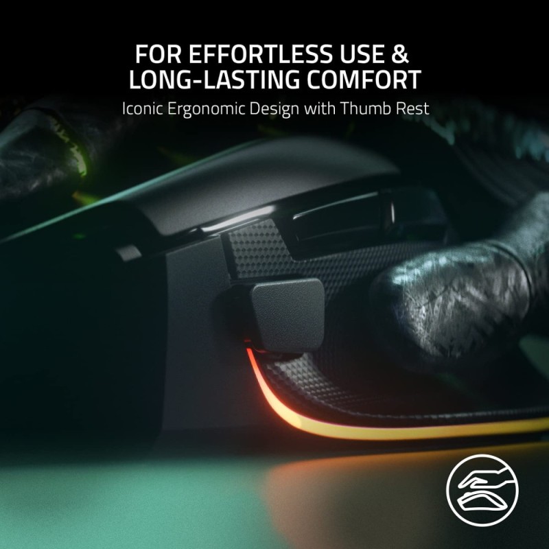 Razer Gaming Mouse Basilisk V3 26K DPI Ergonomic Design Black