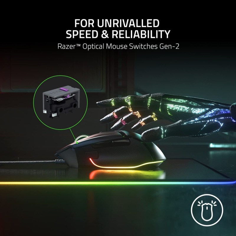 Razer Gaming Mouse Basilisk V3 26K DPI Ergonomic Design Black