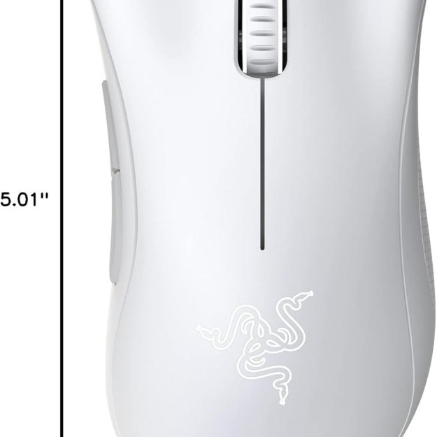 Razer Gaming Mouse RZ01-03850200-R3M1 6400 DPI Ergonomic Wired Essential White