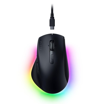 Razer Pro Click V2 Ergonomic Wireless RGB Mouse RZ01-03900100-R3M1 Bluetooth, RGB Lighting, Up to 35,000 DPI, Black