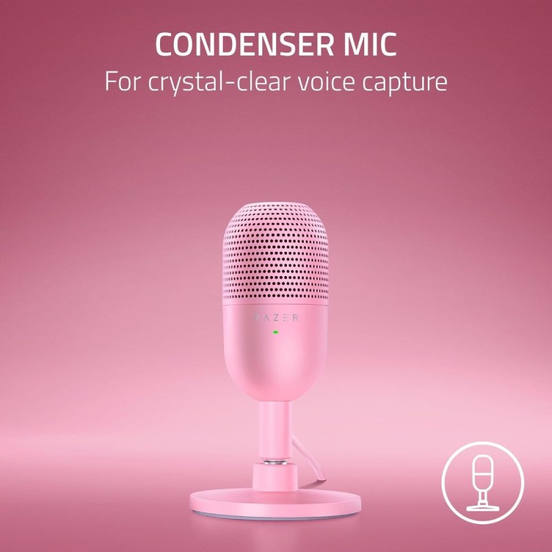 Razer USB Microphone RZ19-05050200-R3M1 Condenser Supercardioid Quartz