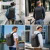 Red Lemon Laptop Backpack Captain 15.6 Inch Water-Resistant Black 2.0